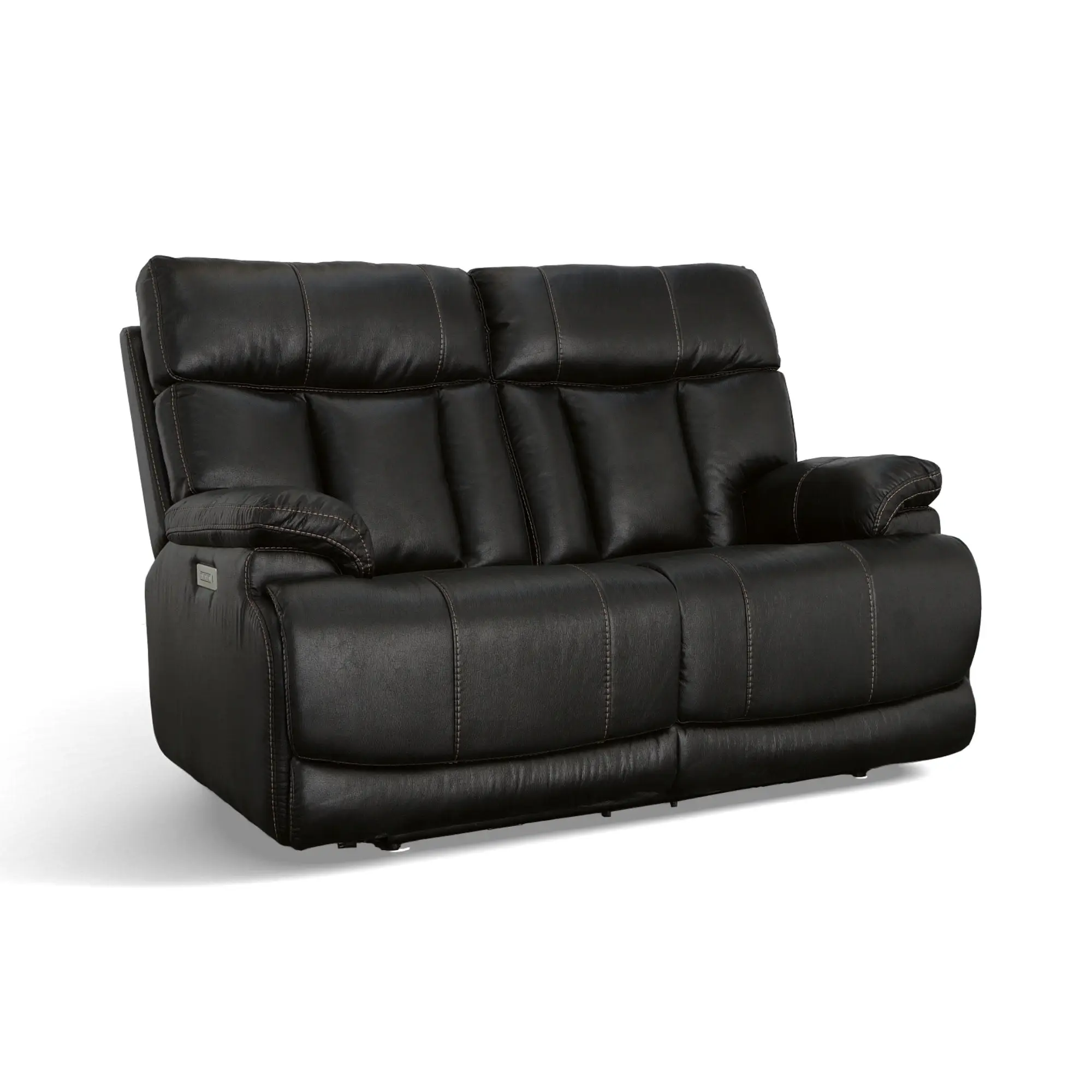 5431c399d658c40f9db5b047689891a8 Clive Peppercorn Fabric Power Reclining Loveseat with Power Headrests & Lumbar - Image 1