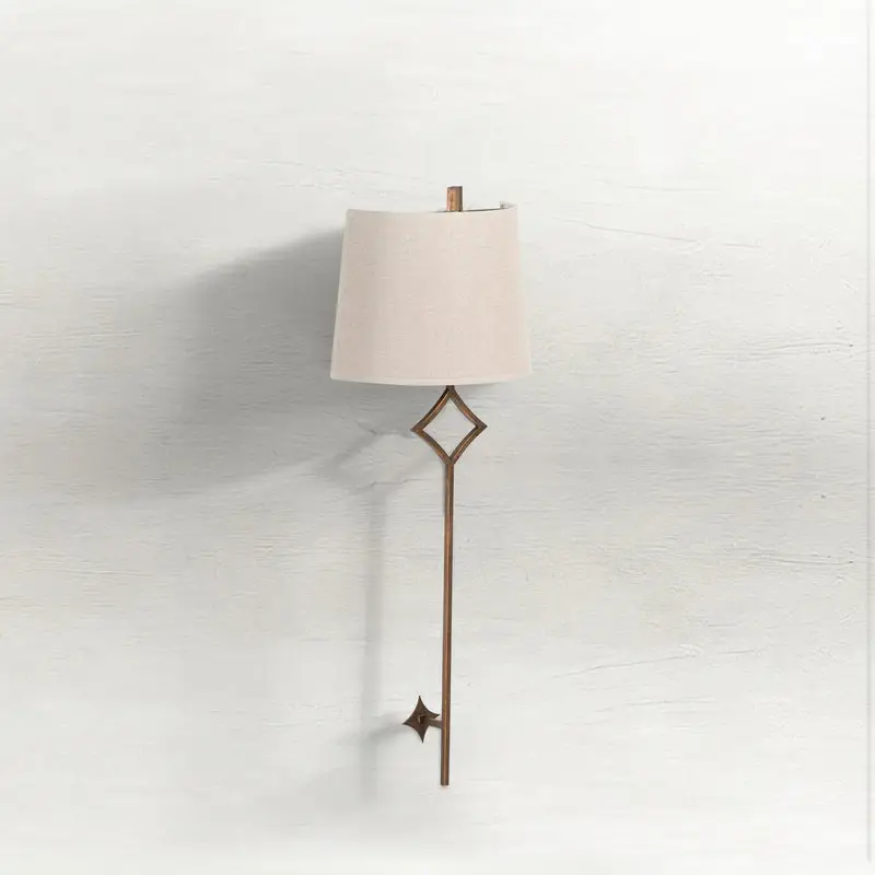 5492fa3bb3922c0dcebae9375c125876 Theresa Metal Antique Gold Wall Sconce - 6.5 In. D X 34.75 In. H - Image 1