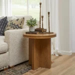Waterfall Brown Round End Table - Image 3