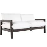 Monterey Wrought Aluminum Outdoor Sofa - Image 3