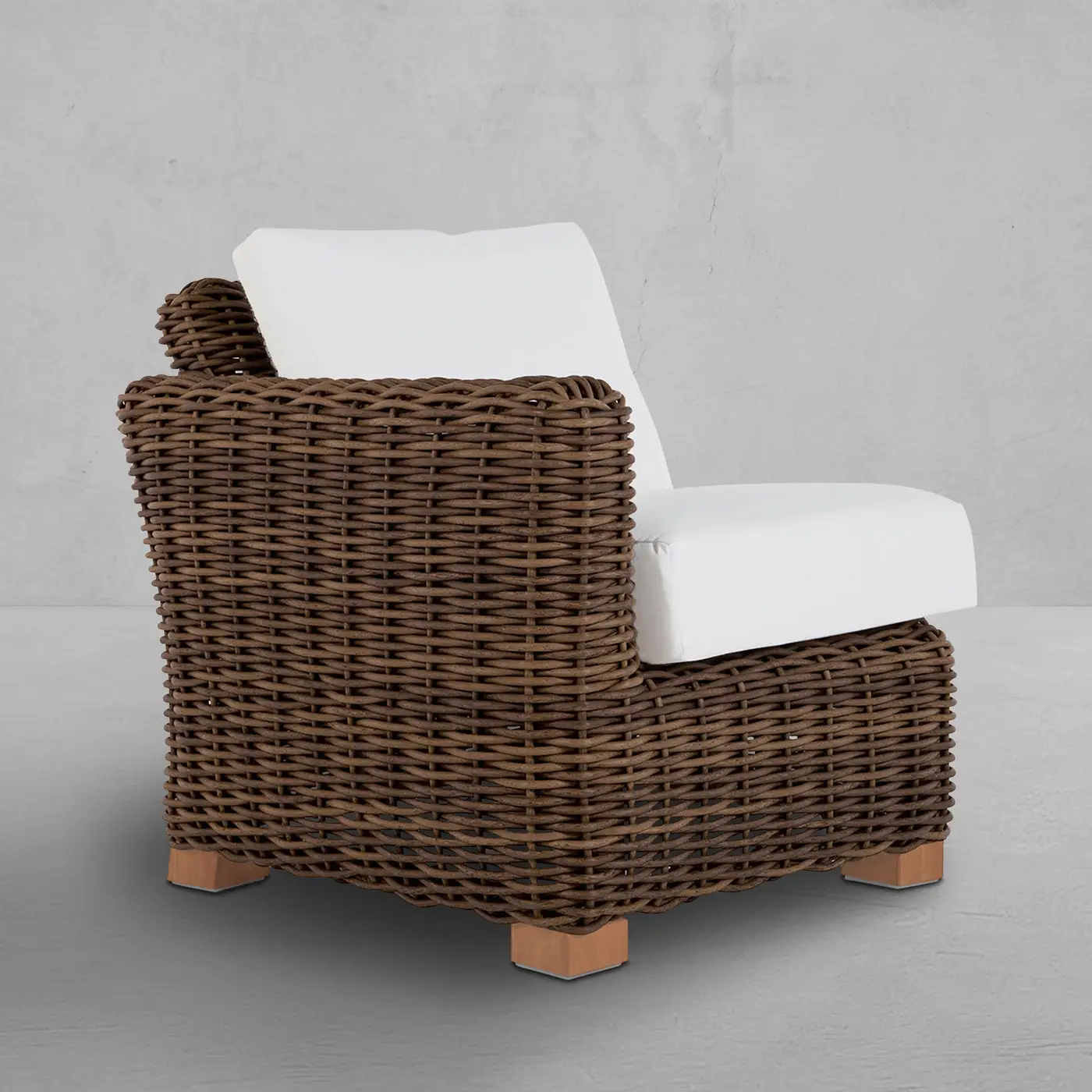 58839d9b55486c18bb931b65bb9e37ab Montauk N-dura Resin Wicker Outdoor Left Arm Facing Sectional - Image 1