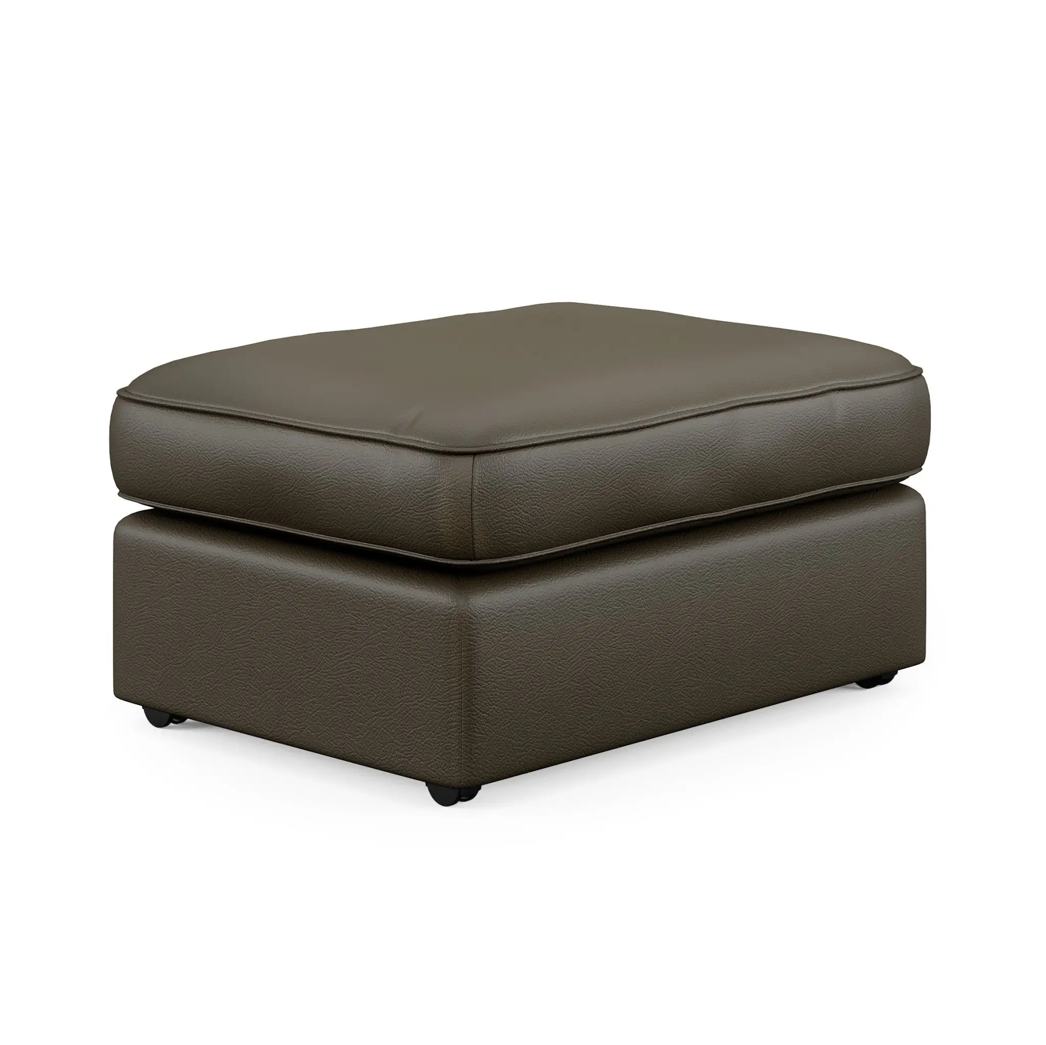 58d8de653a714df65c2f36aa78885a66 Vail Leather Ottoman - Image 1