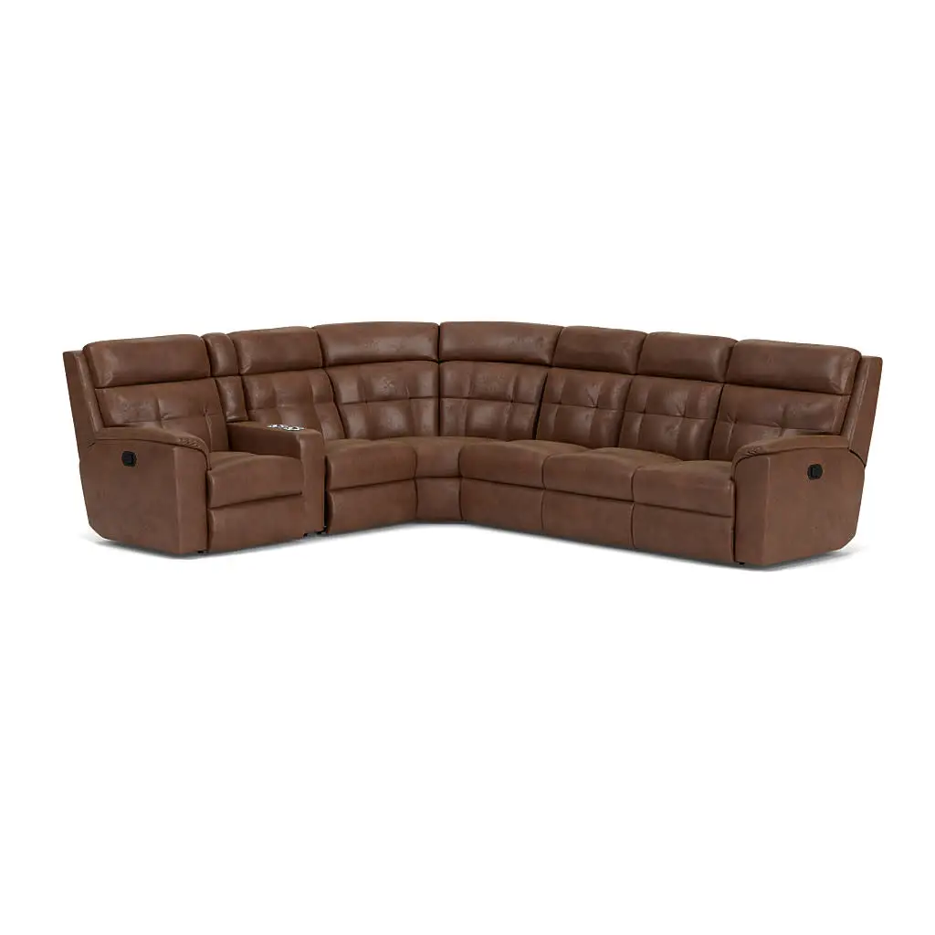 5bc36788ef8ae7019ebd0c4f88ac653a Mason Fabric Reclining Sectional - Image 1