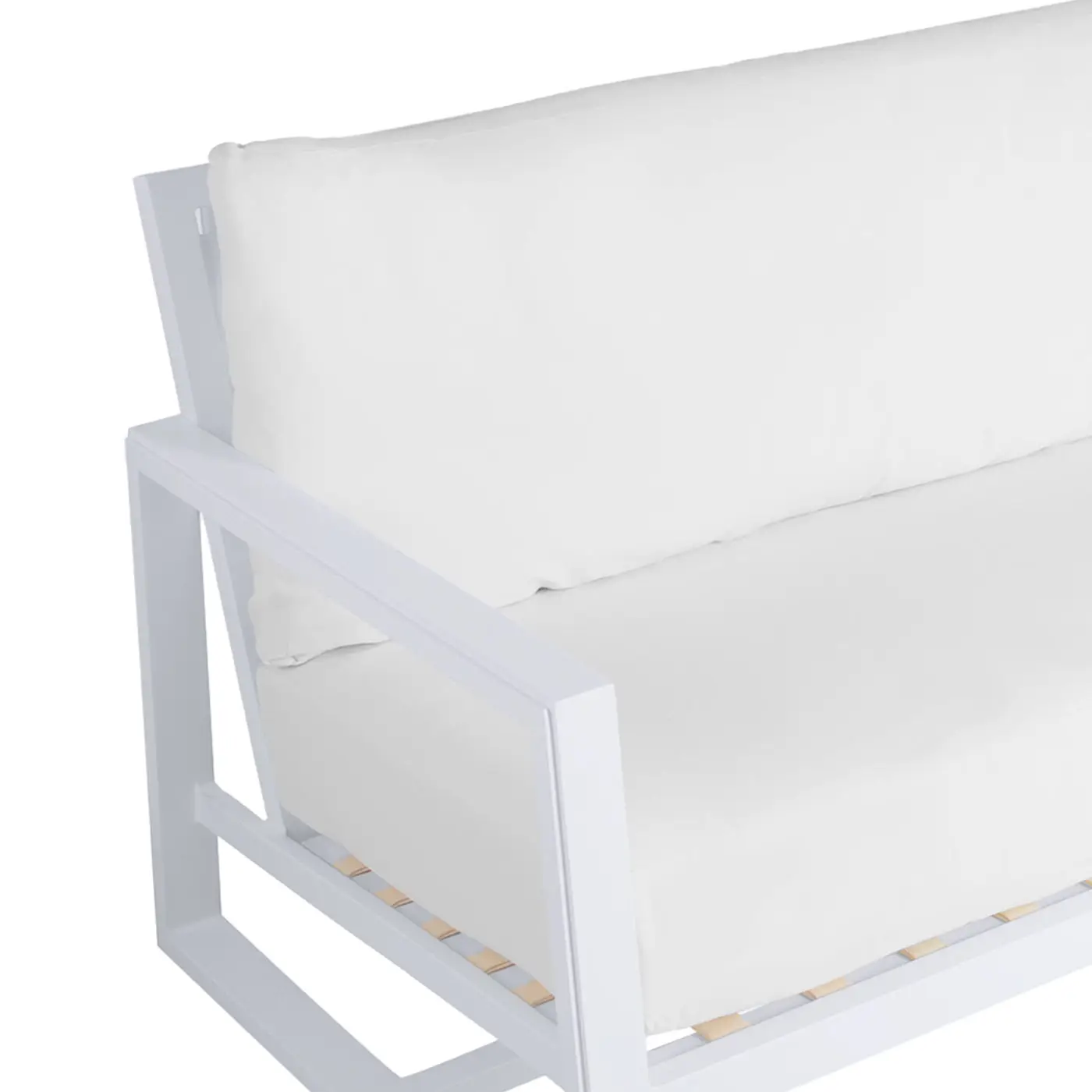 6959f3ce08412a207d550c36365b3dc3 Avondale Wrought Aluminum Outdoor Sofa Sleek Design - Image 1