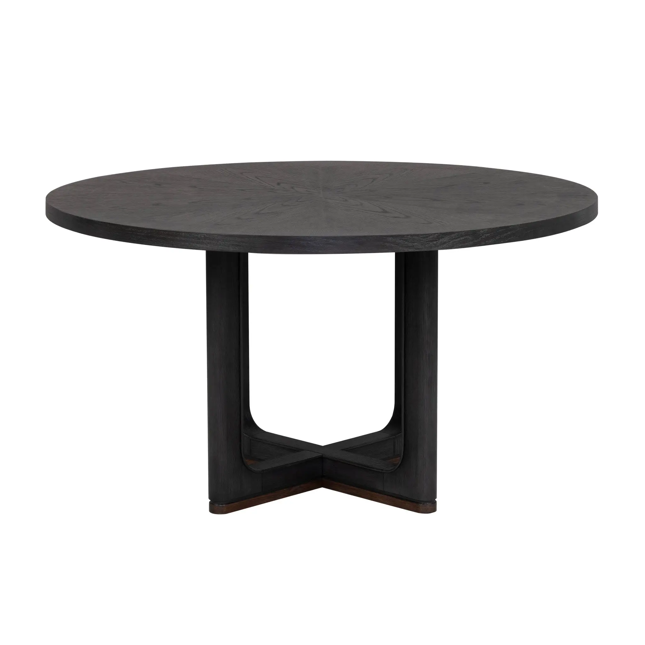6b9e3e8e7b1a68b811b6bb0d10d32539 Waterfall Black Round Dining Table - Image 1