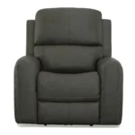 Linden Charcoal Leather Power Recliner with Power Headrest & Lumbar - Image 4