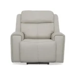 Barnett Gray Matters Leather Power Recliner with Power Headrest & Lumbar - Image 2