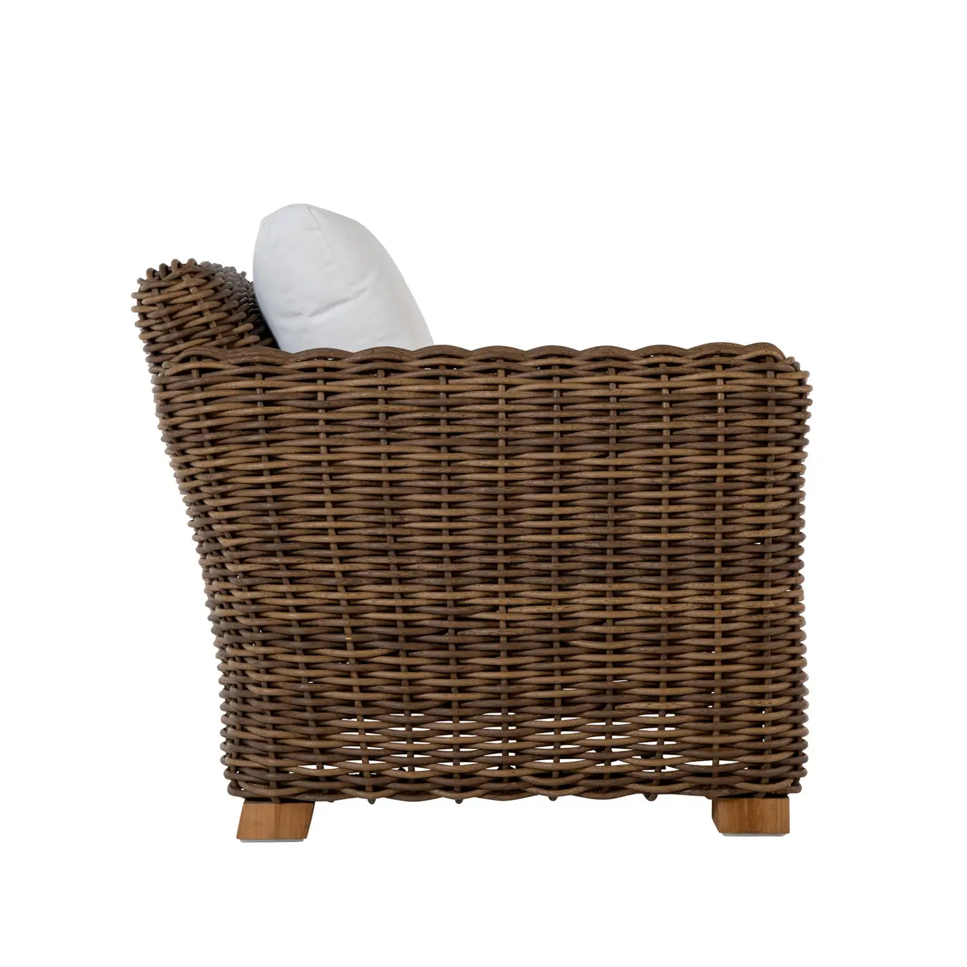 75844658710c662625eecc700fb52dfa Montauk N-dura Resin Wicker Outdoor Right Arm Facing Sectional - Image 1