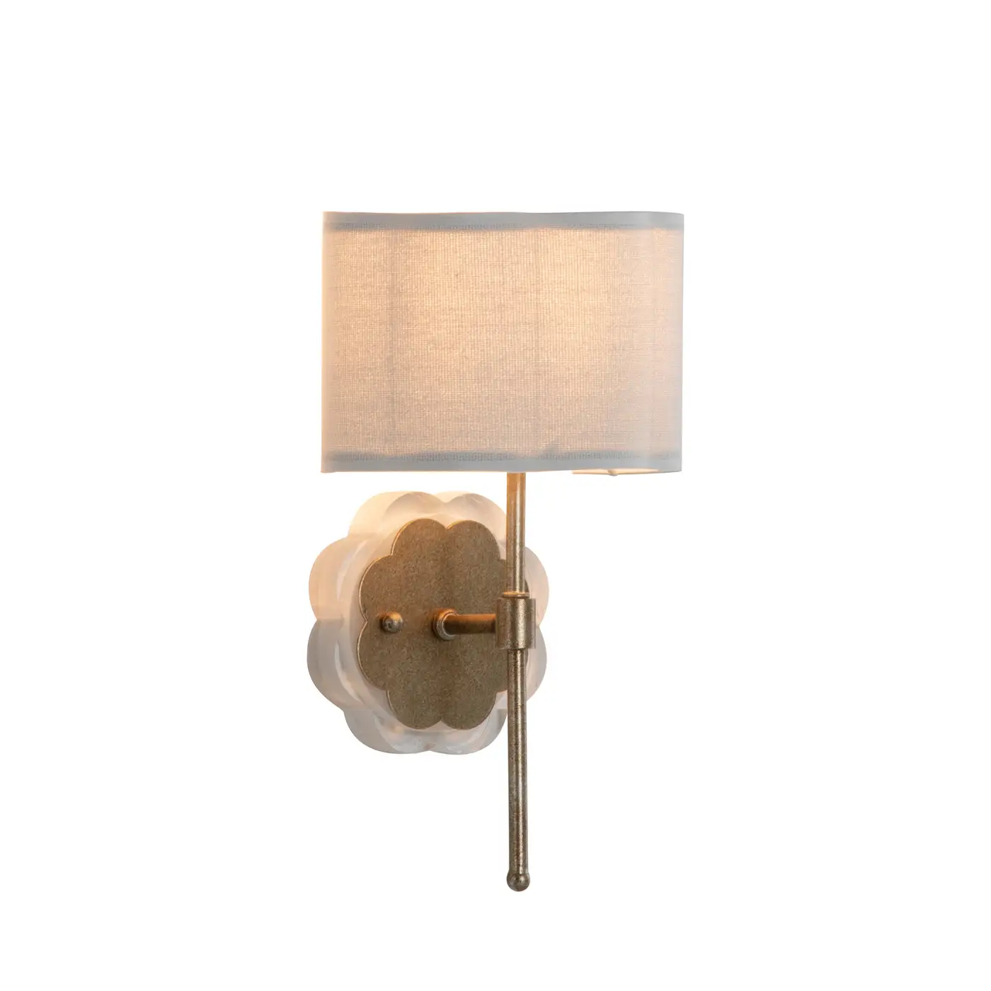 77153344aeacc12297f199ac5481b6ca Shirley Metal Champagne Wall Sconce - 6.5 In. D X 13 In. H - Image 1
