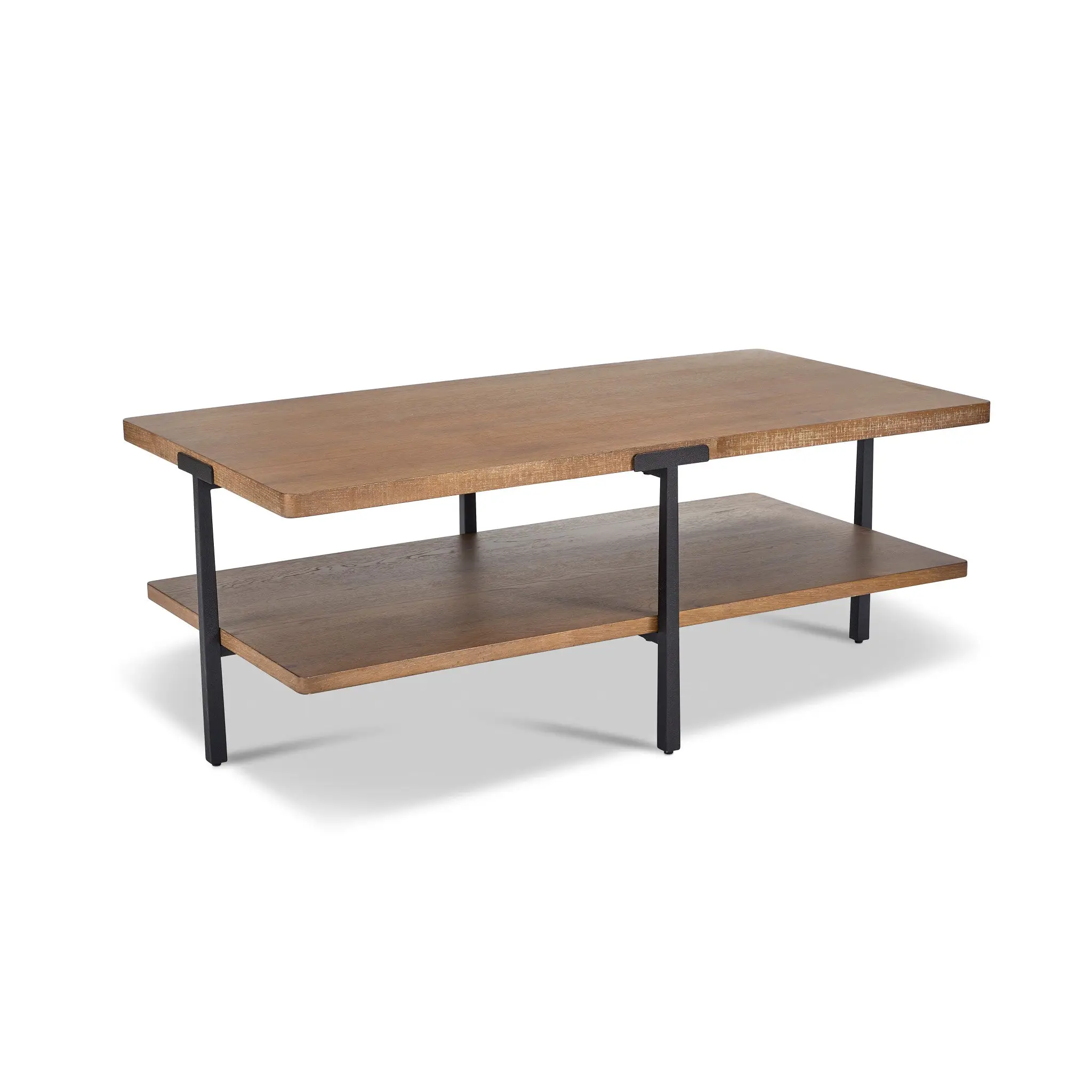 79ec89fa0418d0958efcc73676a88268 Millwork Brown Rectangular Coffee Table - Image 1