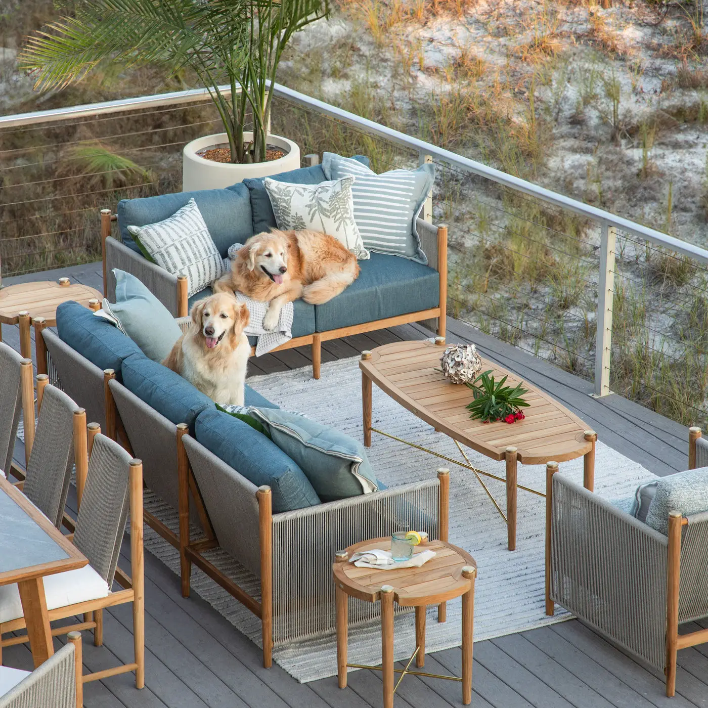 7f8df22cb0d3f02947c7709f04dd5d18 Pacifica Teak Outdoor Sofa - Image 1