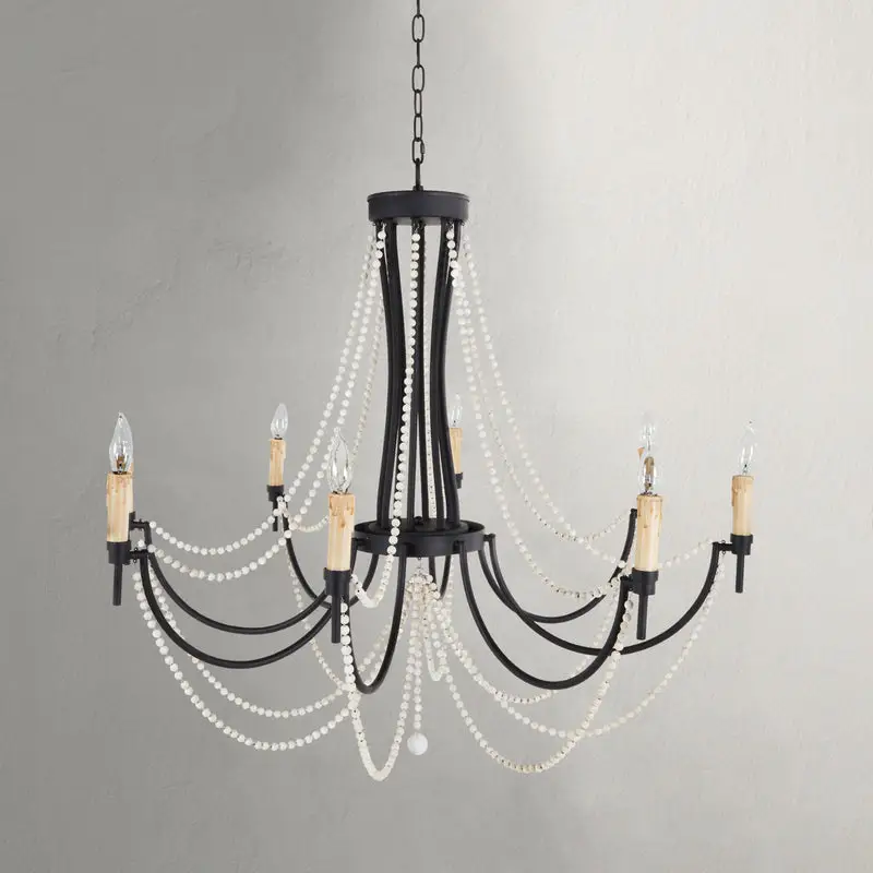 8818fe32bfe03c320389b18b1b37dbe4 Percy Metal Rusty Black Empire Chandelier - 41 In. D X 38.5 In. H - Image 1