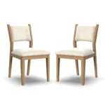 Normandy Pair of Upholstered Dining Chairs