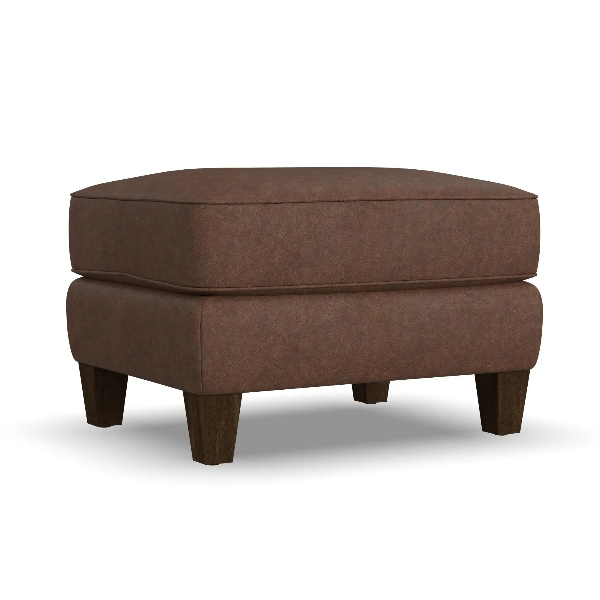 8dff2fe6a269f86738271f86ac89b842 Finley Leather Ottoman - Image 1