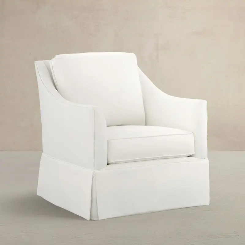 9468768f2d5cb2fbe1e94d8052648794 Baldwin Upholstered Swivel Rocker - Swoop Arms - Image 1