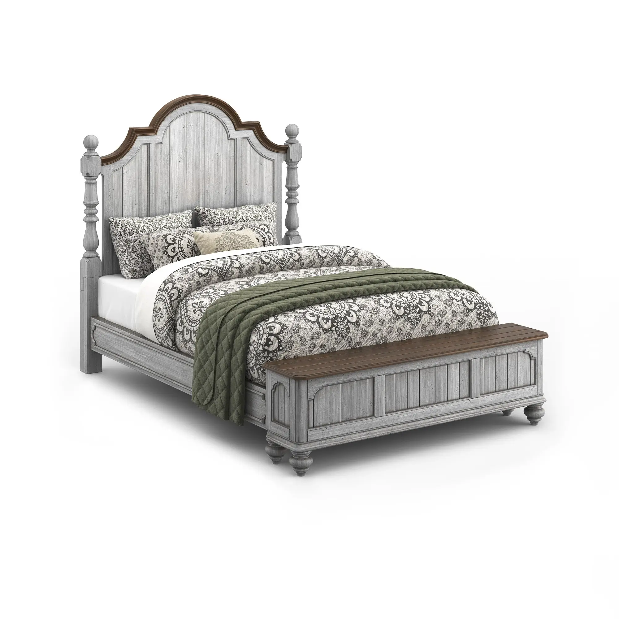 95a5986b7fc626aa822ad47ef1419ef3 Plymouth Gray Queen Storage Bed - Image 1