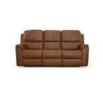 Henry Caramel Leather Power Reclining Sofa with Power Headrests & Lumbar - Image 4