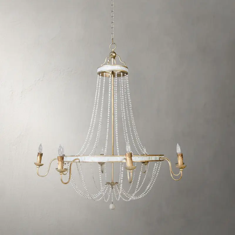 9afc002e5382bc29b027f112fbfedfc1 Corinna Metal Champagne Silver Chandelier - 41.25 In. D X 46 In. H - Image 1