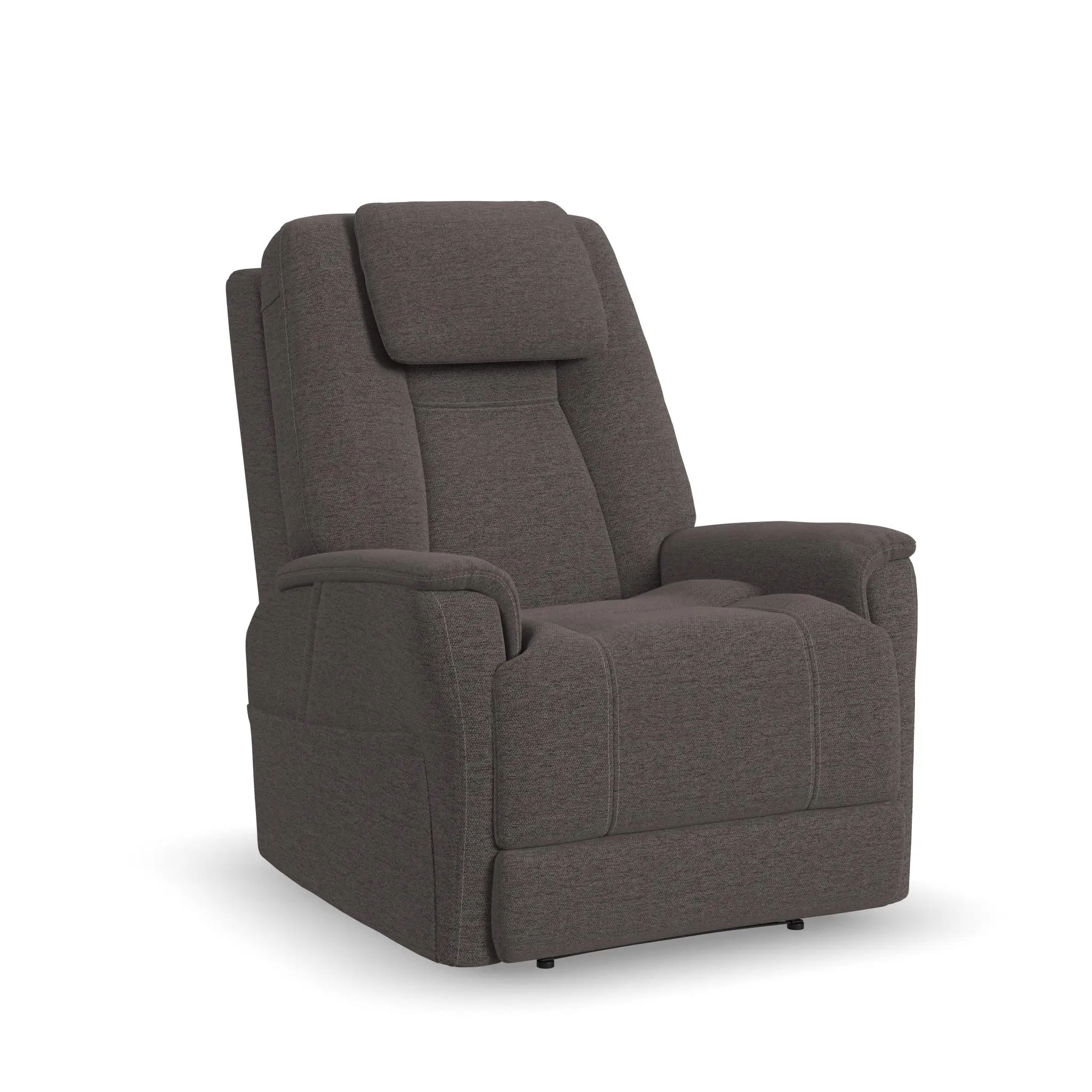 9eff1b85949d9dd4056af94a6da87135 Zecliner Model 3+ Umber Fabric Power Lift Sleep Recliner with Power Headrest, Lumbar, Heat & Massage - Image 1
