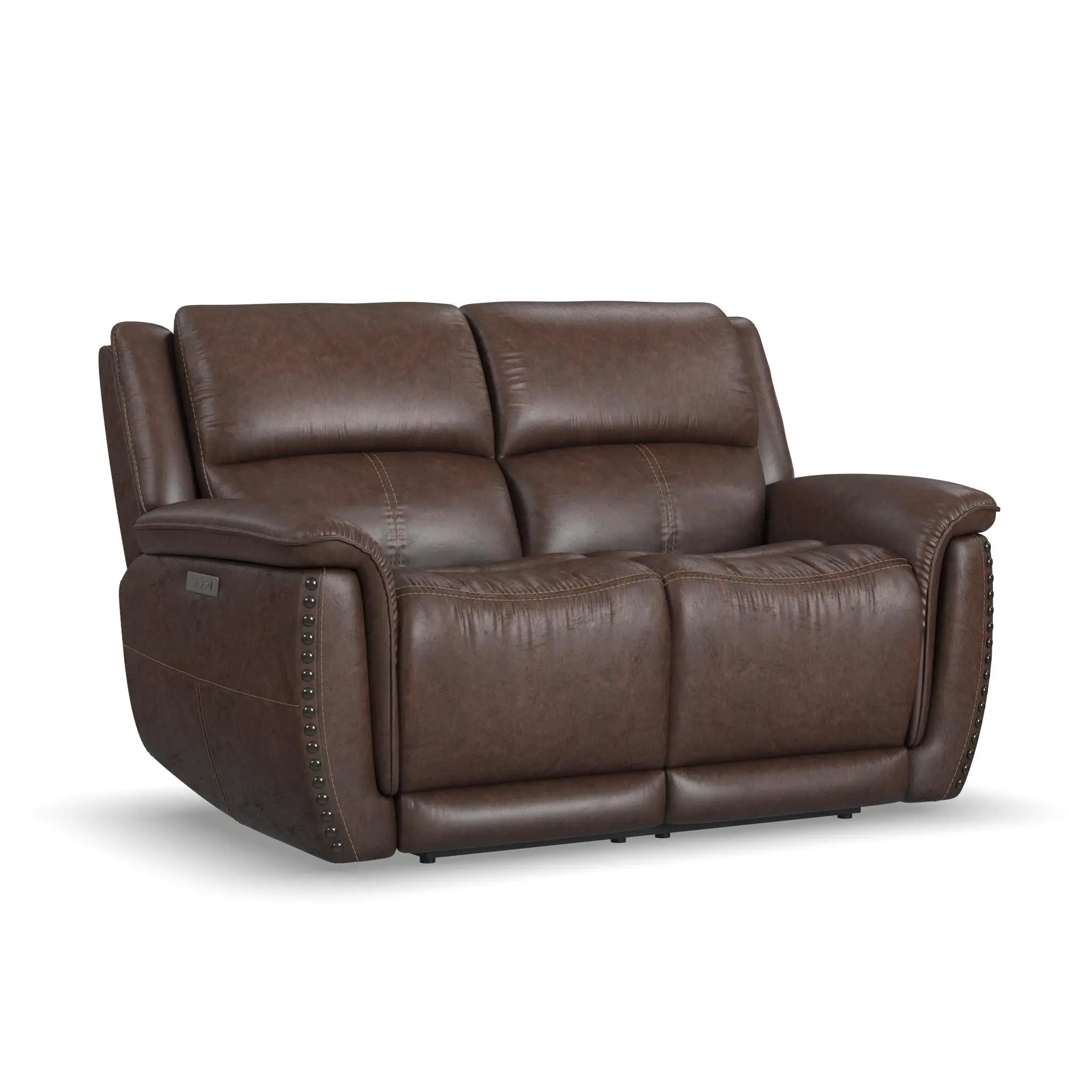 9f8e702b712aa587a19a28a79334b13a Beau Sable Fabric Power Reclining Loveseat with Power Headrests - Image 1