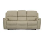 Henry Beige Leather Power Reclining Sofa with Power Headrests & Lumbar - Image 3