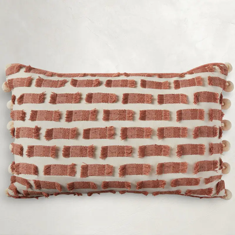 b13446dd7bb2e2733f33ae94ae5a7021 All Fringed Up Indoor Lumbar Pillow - Image 1