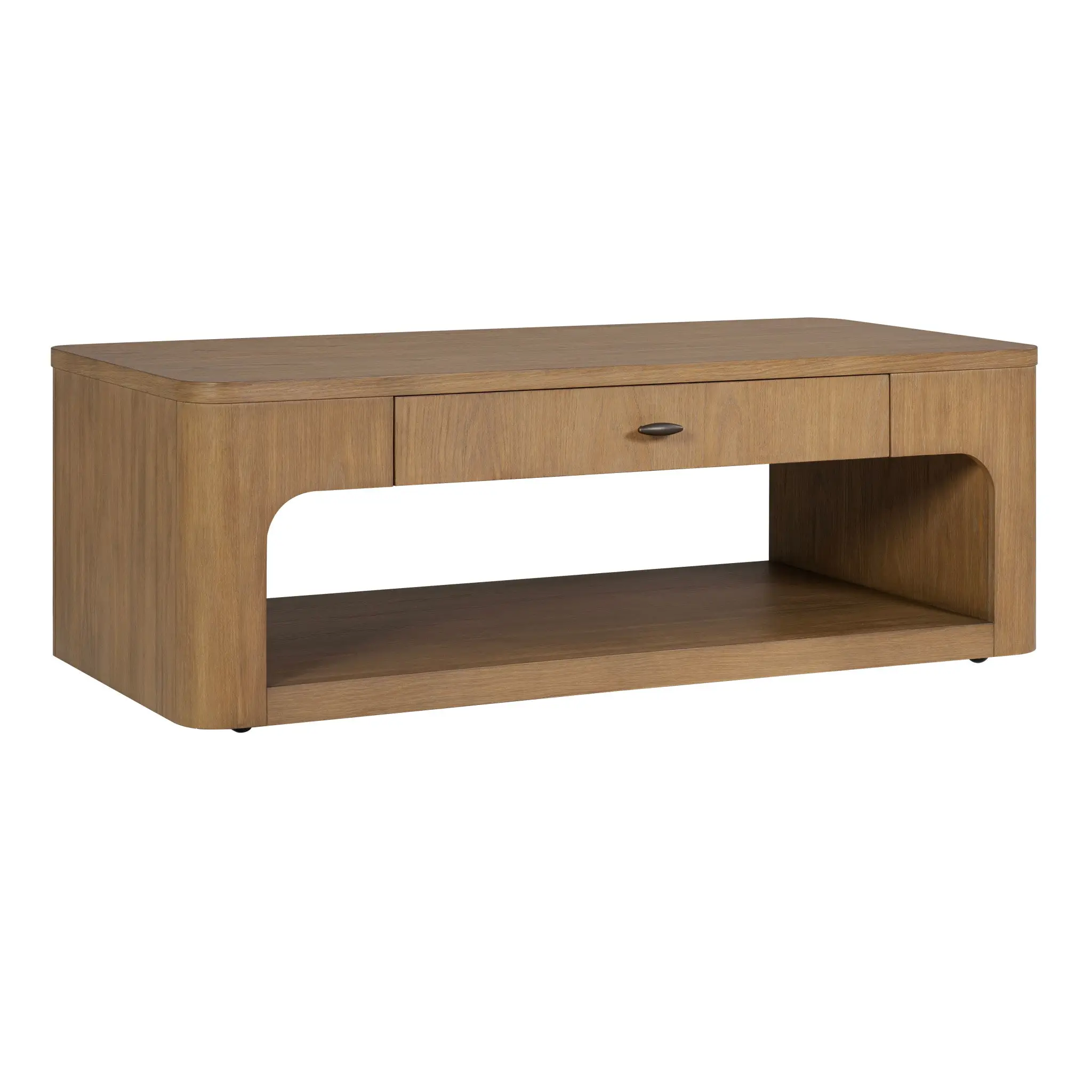 b2b60e608d03ebb64f71b2ca2044bae3 Normandy Brown Rectangular Coffee Table - Image 1