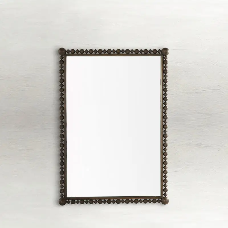 b99b294ffff1a8ff6e8ba8941d98df4c Beau Rectangle Accent Mirror - Antique Brown, 58 In. H X 41.5 In. W X 3 In. D - Image 1