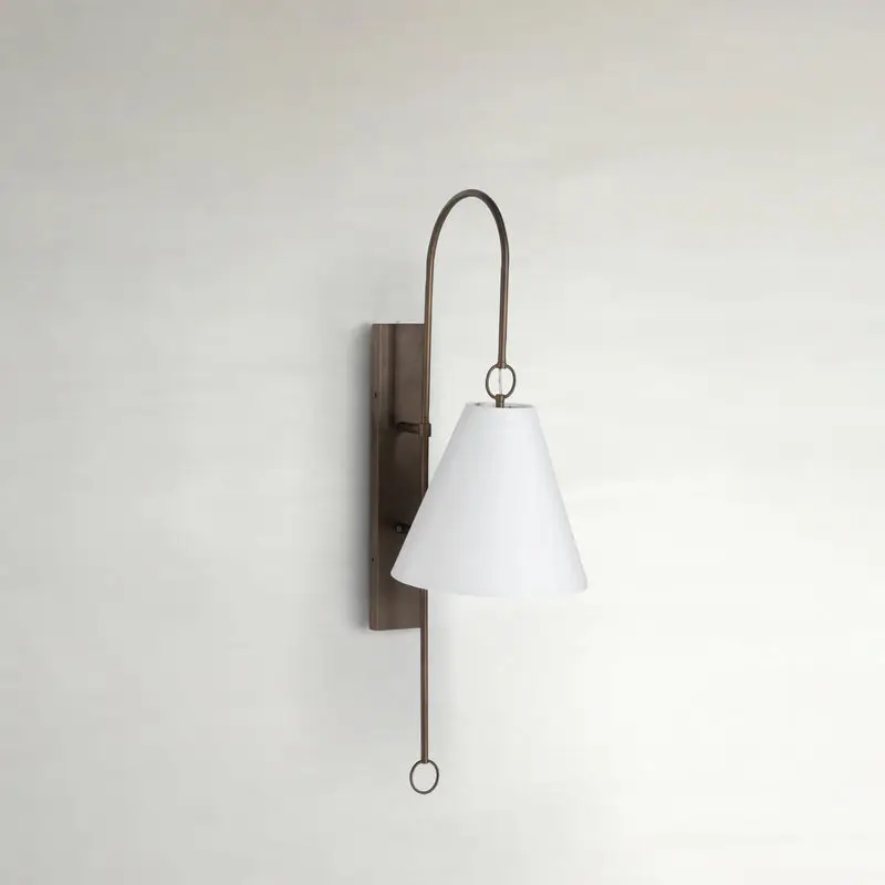 ba5a11750942bd94ed47d363a4f0ec18 Anniston Iron Rubbed Bronze Wall Sconce - 10.5 In. D X 35.25 In. H - Image 1