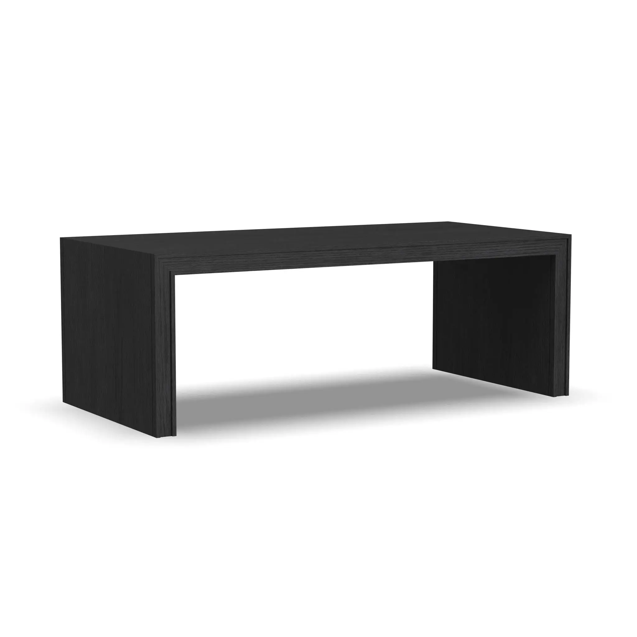bc45922387dc782b5e2cd65de22646e7 Waterfall Black Rectangular Coffee Table - Image 1