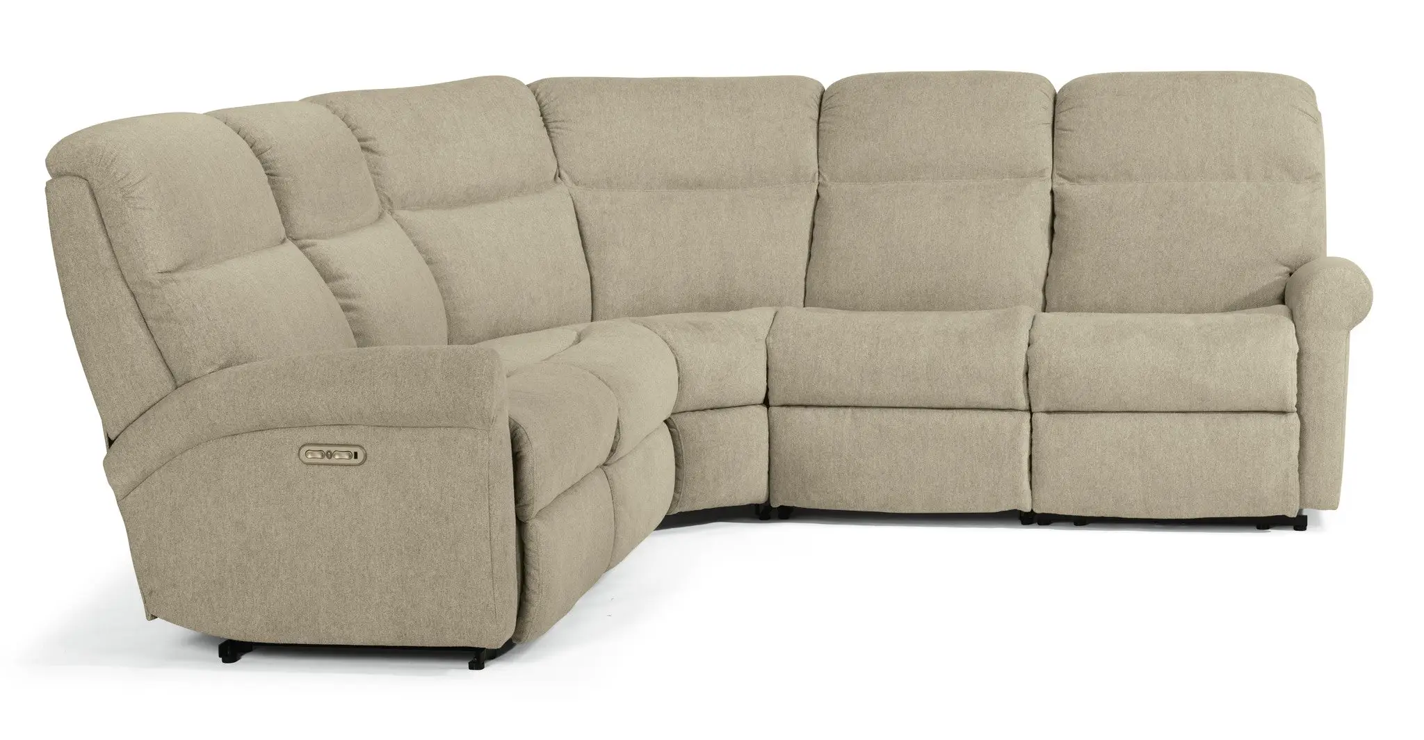 bd214d27fcd2000c7015b7bf7cafd7f2 Davis Fabric Power Reclining Sectional with Power Headrests - Image 1