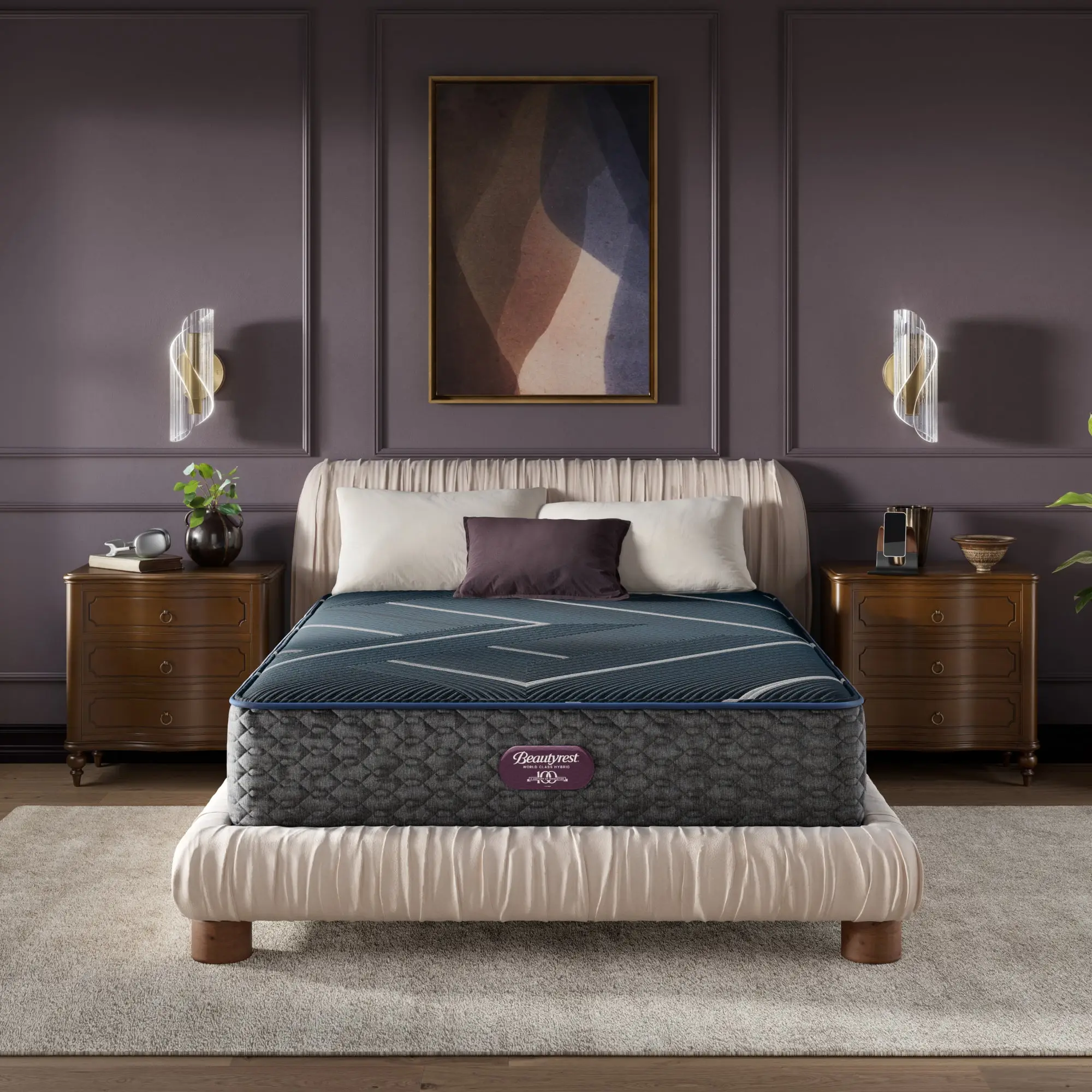 bf2de2f6d0e6f79bcee586791e91e3c6 Beautyrest World Class Hybrid - Level Four Plush - Image 1