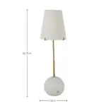 Janie Iron Stained Gold Tapered Cylinder Table Lamp - 32.75 In. H - Image 3