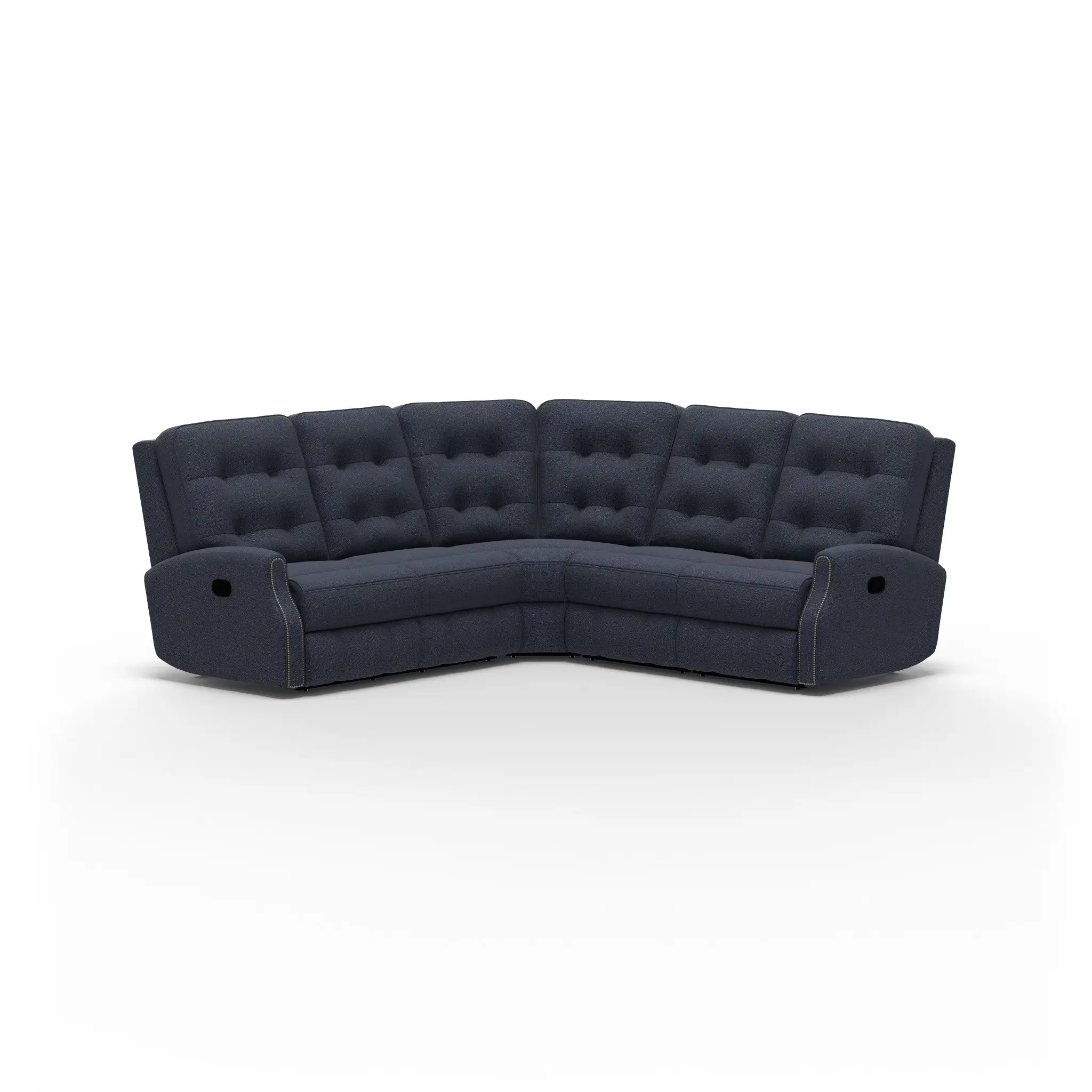 daca7118f8263d2d0fca0e12053d7201 Devon Fabric Reclining Sectional - Image 1