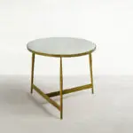 Alana Iron Round Table - 28 In. W X 25 In. H