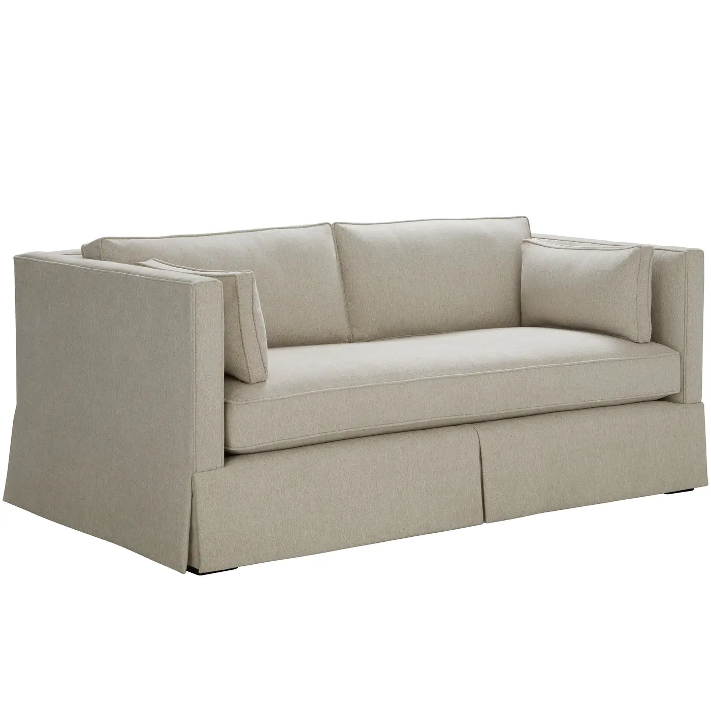 dd4b5a4bed6e1d16190191f8f4bf9c2f Grand Upholstered Tuxedo Arm Bench Seat Loveseat - Image 1