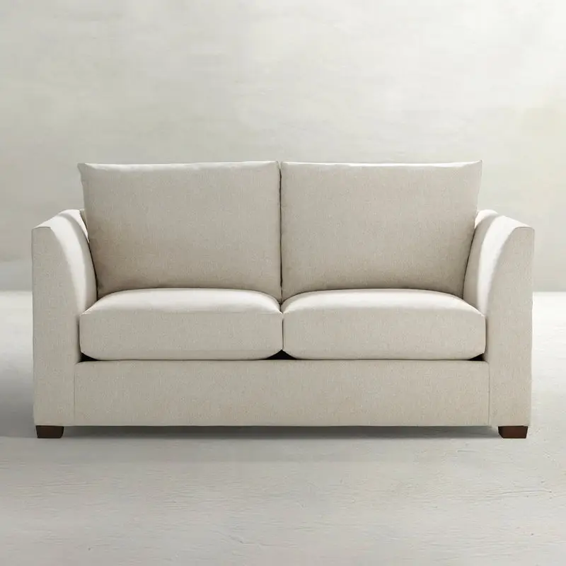 df5b4a1f186f4cc24a23fce0b2c7c5f0 Burk Upholstered Inset Arm 2-seat Loveseat - Image 1