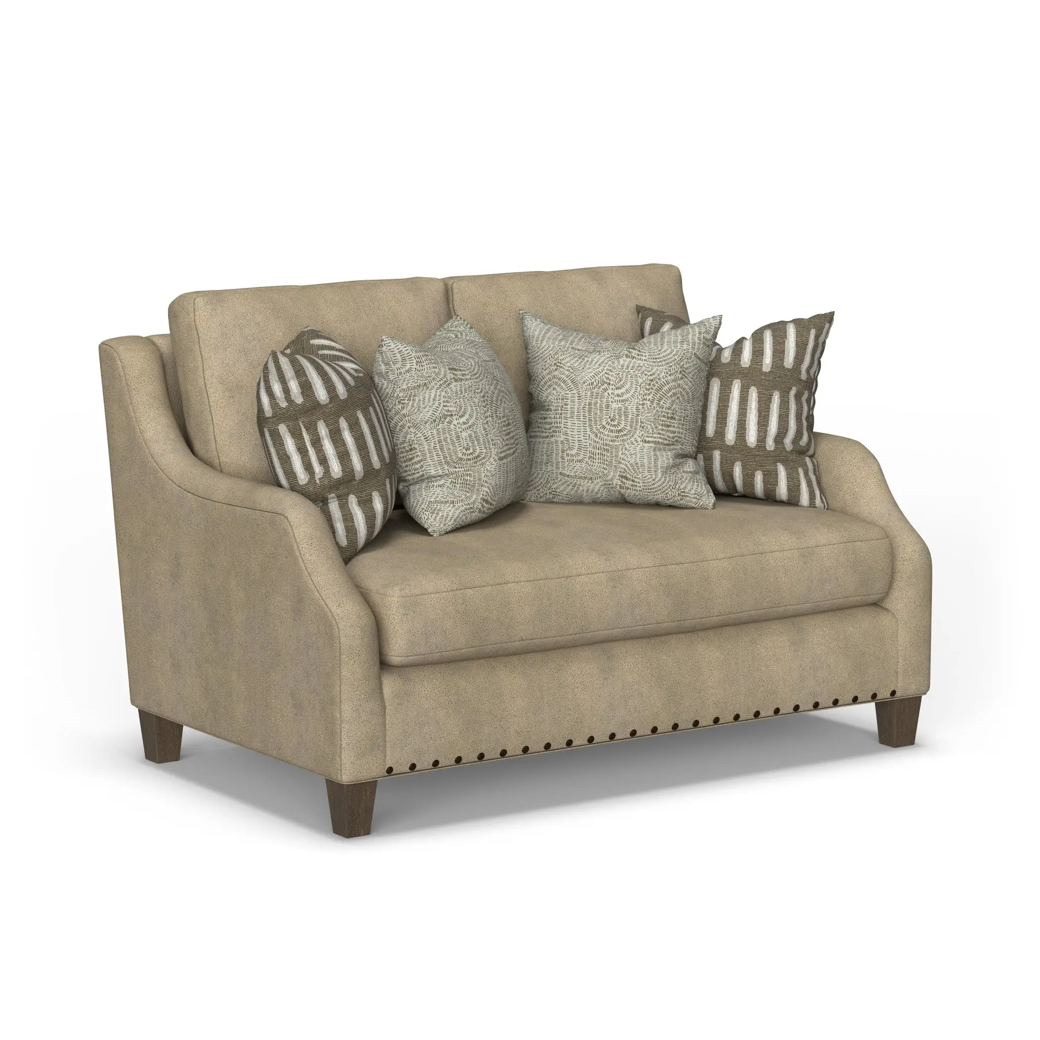 e1d378461af44fa62b9fc1865a6da7da Gianna Fabric Bench Loveseat - Image 1