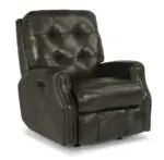 Devon Leather Power Rocking Recliner with Power Headrest