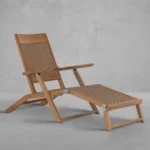 Savannah Wicker Outdoor Streamer Adjustable Chaise Lounge - Image 2