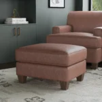 Dempsey Leather Ottoman - Image 3