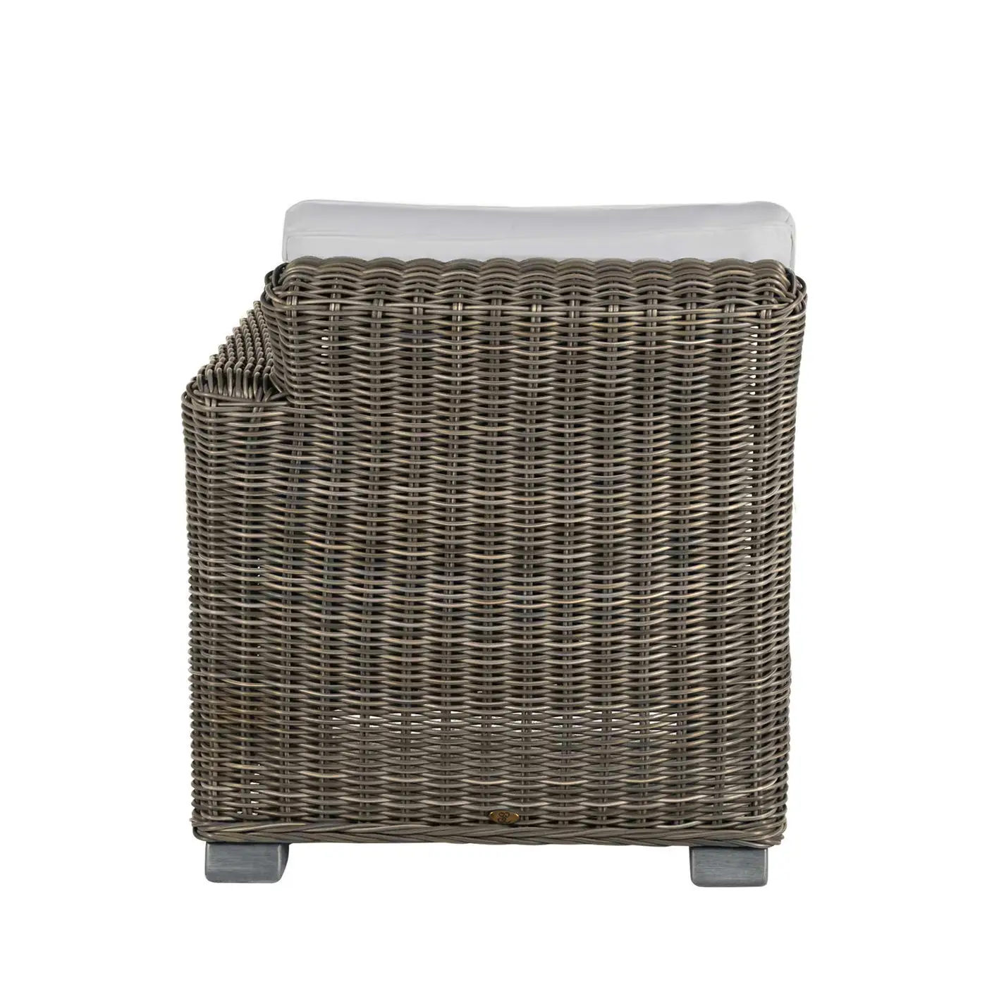 efc4e92941f0abd695b7316fc973afbd Rustic N-dura Resin Wicker Outdoor Sectional Right Arm Facing Sectional - Image 1