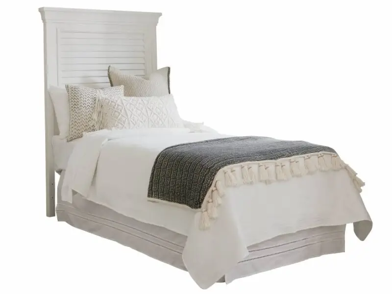 f082bc2ce475e46c879a5534bd1973da Ocean Breeze Royal Palm Louvered Headboard Twin 570-141HB - Image 1