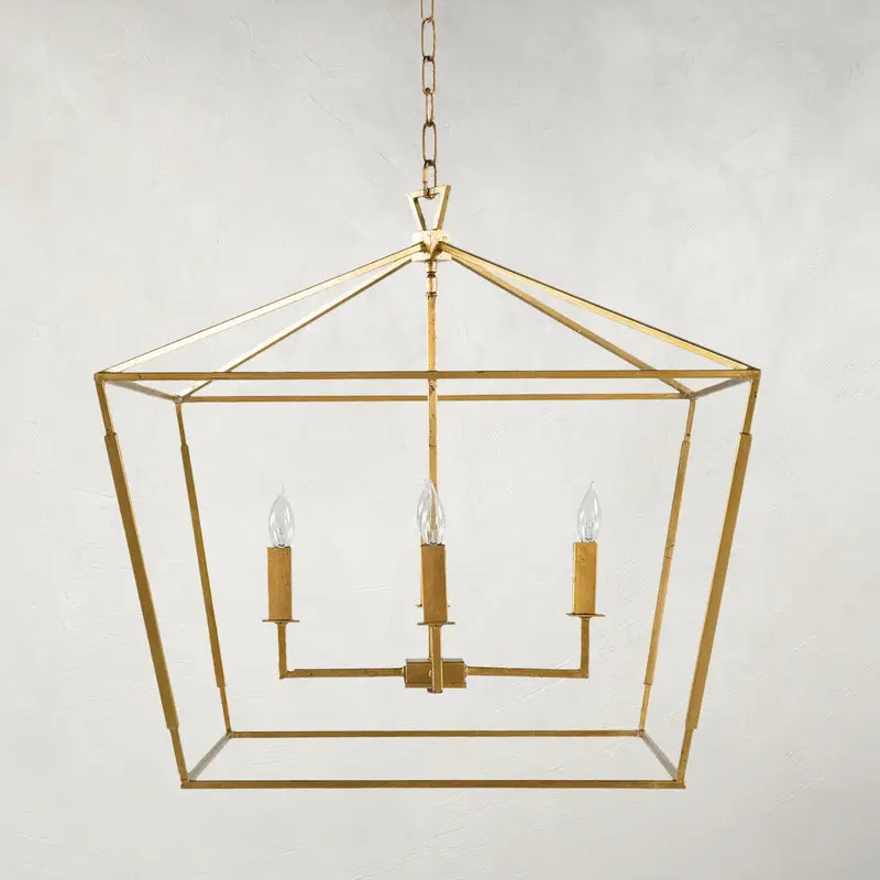 f3a0b74d67e33b304a62761d9cf48b77 Adler Metal Vintage Gold Chandelier - 24.5 In. D X 23.5 In. H - Image 1