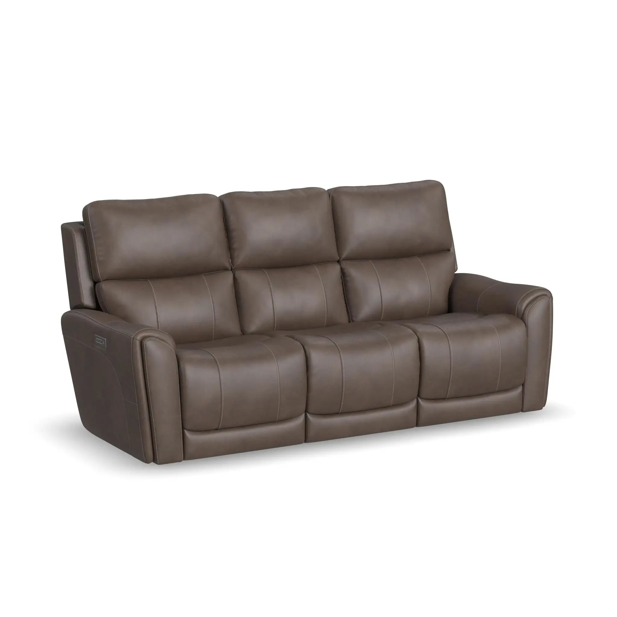 f8559db65fb60d0a800317ea45cb9373 Carter Cappuccino Fabric Power Reclining Sofa with Console & Power Headrests & Lumbar - Image 1