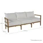 Santa Barbara N-dura Wood Outdoor Sofa - Image 3