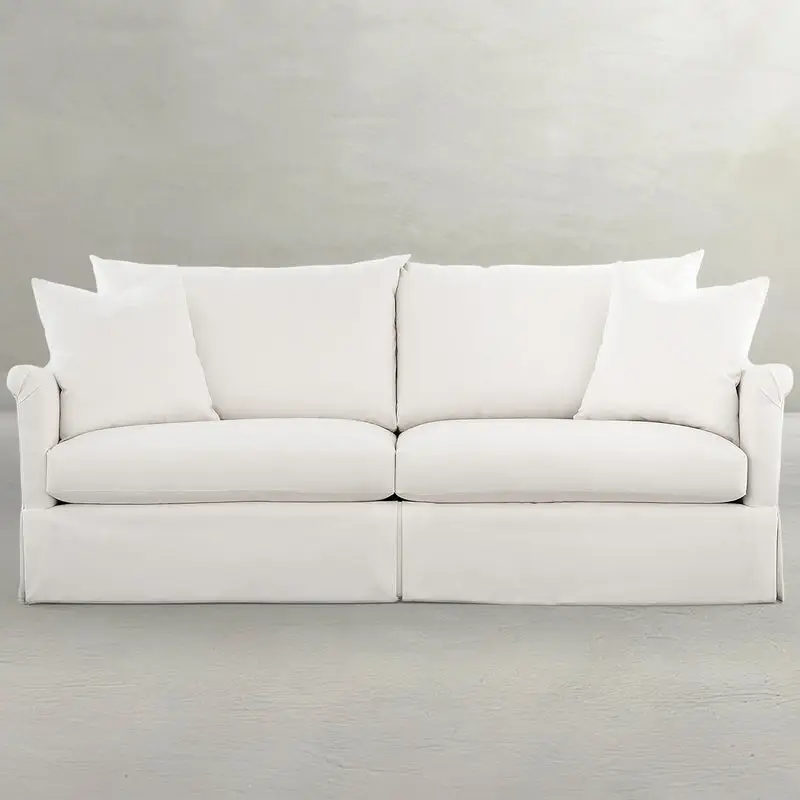 fc92cae593571db6fad3d5b43249706f Devin Falls Skirted Upholstered Pleated Roll Arm Sofa - Image 1