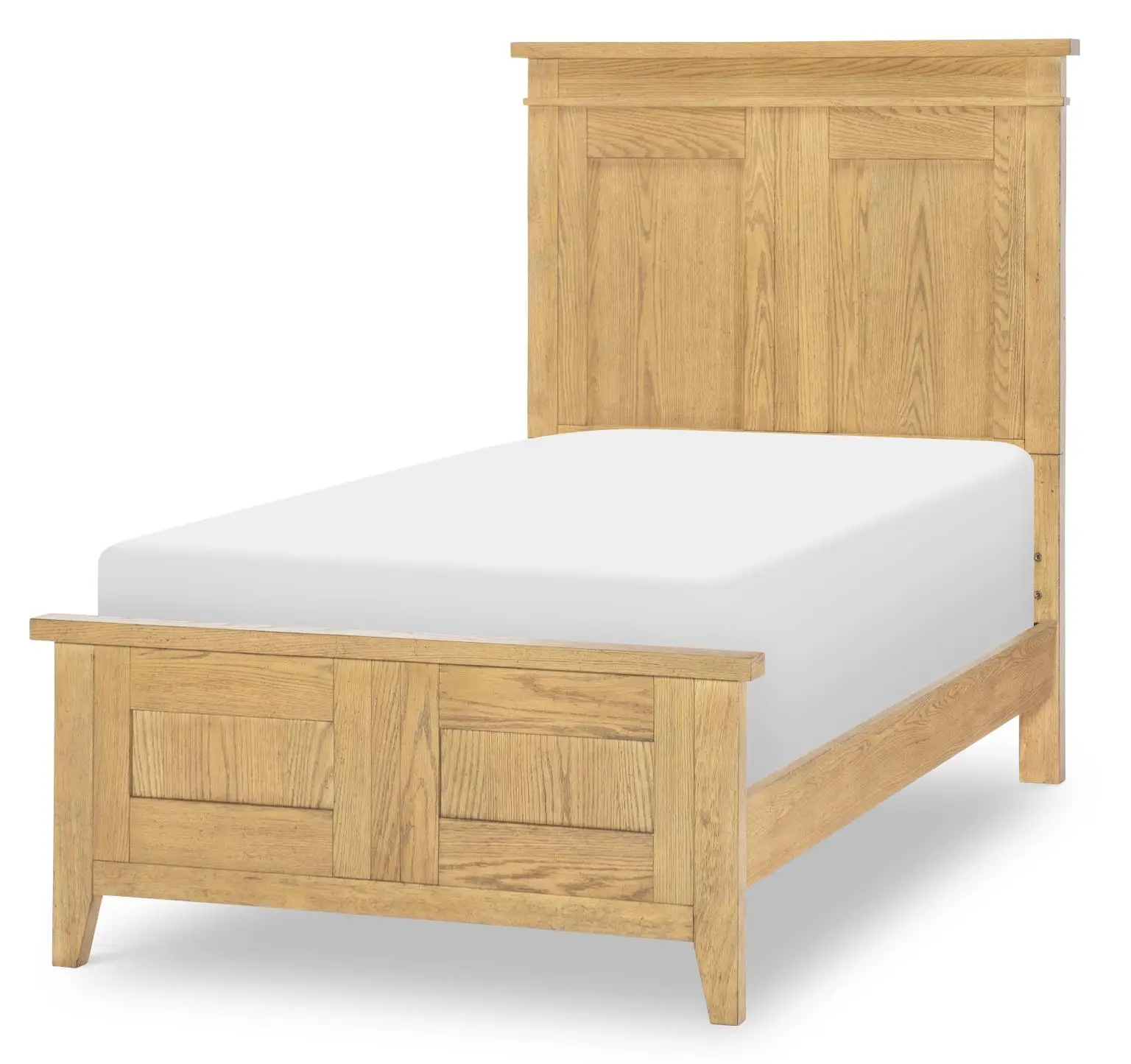 3212e2c3f9d902cce3676a10023dd1f1 Complete Panel Bed Twin 3/3 Natural Hickory - Image 1