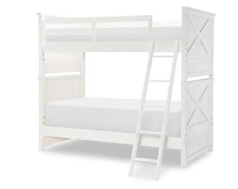 407f685b49986bcbc4ea932353fdc92f 1861 Flatiron LK Complete Twin Over Twin Bunk End White Finish - Image 1