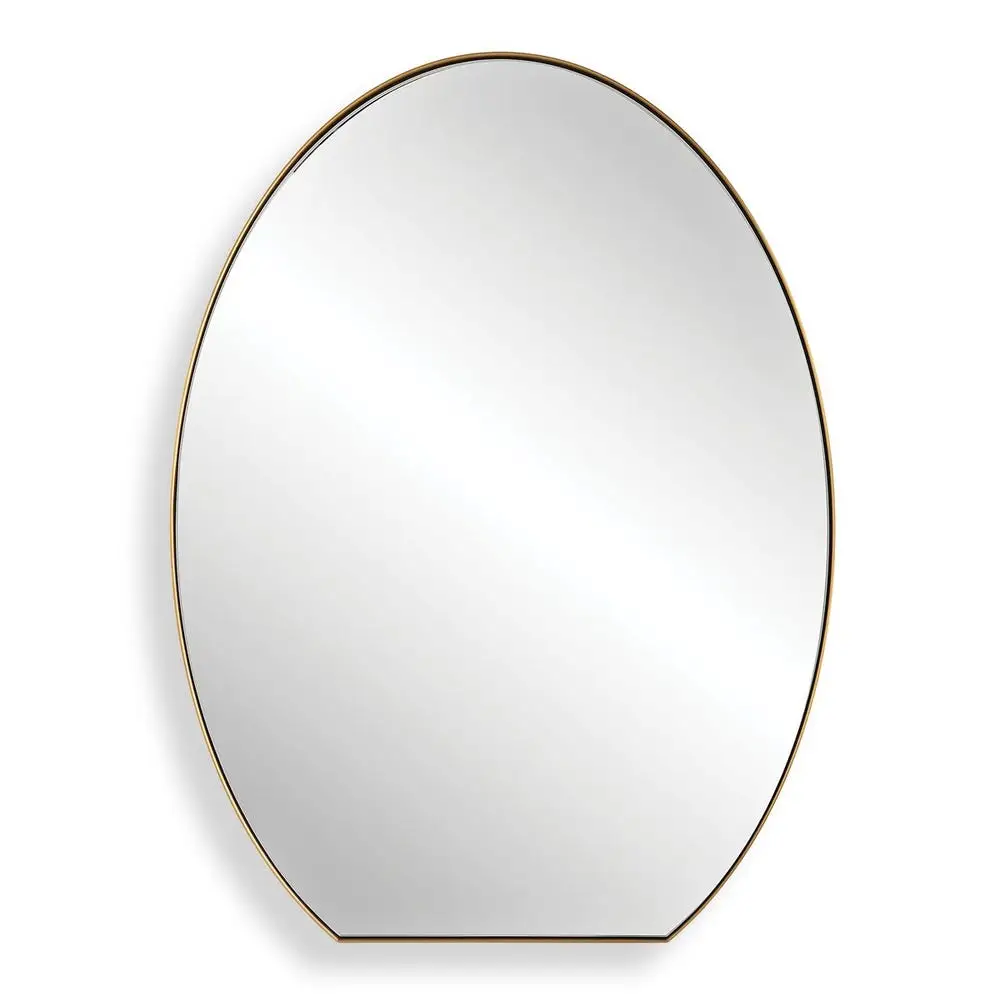4911696feb0a179cffb624e2ecb24c1b Cabell Oval Mirror, Brass - Image 1